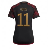 Fotballdrakt Dame Tyskland Mario Gotze #11 Bortedrakt VM 2022 Kortermet